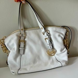 White Michael Kors Purse -Tristan Satchel NWOT